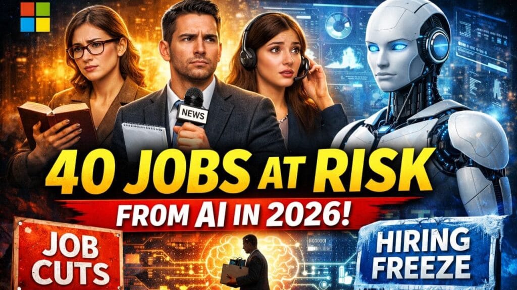Microsoft Study Reveals 40 Jobs at Highest Risk from AI.