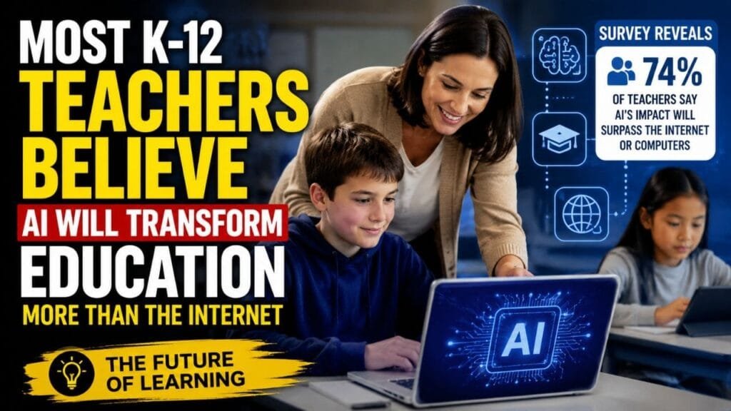 Most K-12 Teachers Believe AI Will Transform Education More Than the Internet or Computers