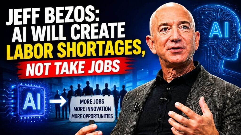 Jeff Bezos Says AI Will Create a Labor Shortage, Not Replace Human Workers